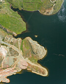 Aerial view of artificial lake Plastira, Greece