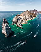 Aerial view of Cabo San Lucas, Baja California, Mexico.
