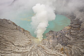 Luftaufnahme von Gn. Merapi Hot Sprint, Indonesien.