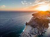 Aerial view of Cabo San Lucas, Baja California, Mexico.
