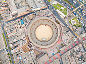 Aerial view of sport stadium arena, Lima, Peru.