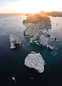 Aerial view of Cabo San Lucas, Baja California, Mexico.