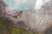 Luftaufnahme von Gn. Merapi Hot Sprint, Indonesien.