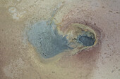 Aerial view of Gunnuhver Hot Springs (Geo Thermal Hot Spring), Grindavík, Iceland.