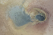 Aerial view of Gunnuhver Hot Springs (Geo Thermal Hot Spring), Grindavík, Iceland.