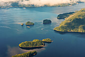 Aerial view of the Alexander Archipelago, Southeast Alaska, USA