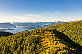 Aerial view of Harbor Mountain, Baranof Island, Tongass National Forest, Sitka, Alaska, USA