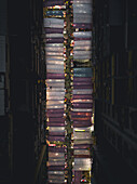 Aerial View of Argyle Street in Hong Kong by night