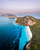 Aerial view of the coastline near Misery Beach, Western Australia, Australia.