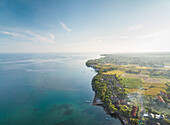BULULENG, BALI - OCTOBER 2016: Aerial view of Puri Bagus Lovina Resort, Bali.