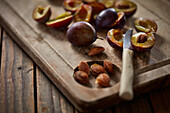 Pit the plums