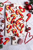 Candy cane cookies