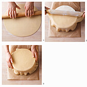 Cover the cake with fondant