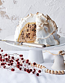 Christmas pudding ice cream bomb 'Alaska'