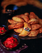 Senegalese pies with savoury fish filling