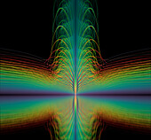 Quantum entanglement or gravity waves.