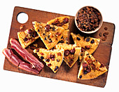 Pastuccia - Abruzzo Pastry with Bacon and Raisins