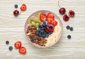 Acai bowl with fresh fruit