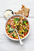 Winter minestrone with white beans