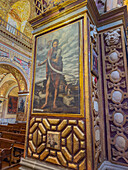 The 17th Century painting of the prophet Amos in the Church of the Society of Jesus in Quito, Ecuador. Nicolás de Goríbar, artist.