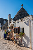 UNESCO World Heritage site Rione Monti trulli district in Alberobello, Puglia, Italy