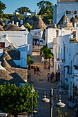 UNESCO World Heritage site Rione Monti trulli district in Alberobello, Puglia, Italy