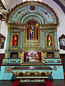 Die Kapelle der Schmerzensmutter in der Kathedrale von Quito, Quito, Ecuador.