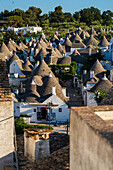 UNESCO World Heritage site Rione Monti trulli district in Alberobello, Puglia, Italy