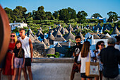UNESCO World Heritage site Rione Monti trulli district in Alberobello, Puglia, Italy