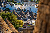 UNESCO World Heritage site Rione Monti trulli district in Alberobello, Puglia, Italy