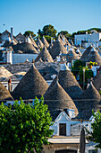 UNESCO World Heritage site Rione Monti trulli district in Alberobello, Puglia, Italy