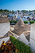 UNESCO World Heritage site Rione Monti trulli district in Alberobello, Puglia, Italy