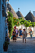 UNESCO World Heritage site Rione Monti trulli district in Alberobello, Puglia, Italy