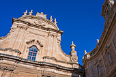 Exterior view of the Monopoli Cathedral, otherwise the Basilica of the Madonna della Madia, Monopoli, Italy