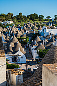 UNESCO World Heritage site Rione Monti trulli district in Alberobello, Puglia, Italy