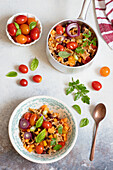 Pasta e fagioli - Pasta with beans, tomatoes and herbs