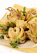 Polpo in pastella (baked octopus, Italy)