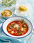 Summer soup minestrone