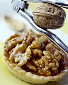 Individual walnut tart