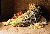 Selection of dry pasta