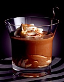 Chocolate whipped cream drink