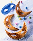 sweet puff pastry carnival masks