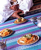 Moroccan vegetable couscous