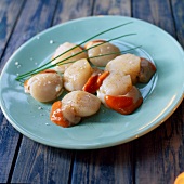 Scallops with roe