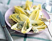 Chicory and grilled pistachio salad