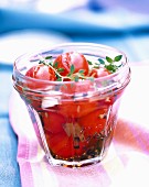 Cherry tomatoes in vinegar