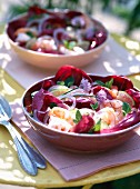 Chicory and prawn salad