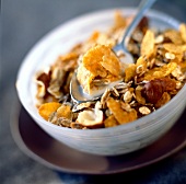 Bowl of muesli with dried fruit
