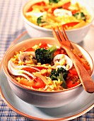 Gemischtes Gemüse mit Curryreis