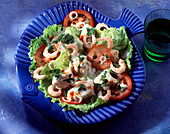 Shrimp and sea bream salad
